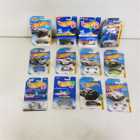 Collectible Hot Wheels 12pc