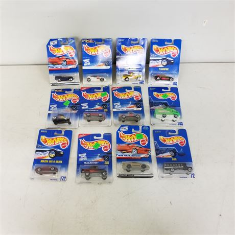 Collectible Hot Wheels 12pc