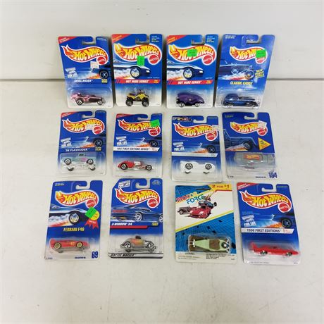 Collectible Hot Wheels 12pc