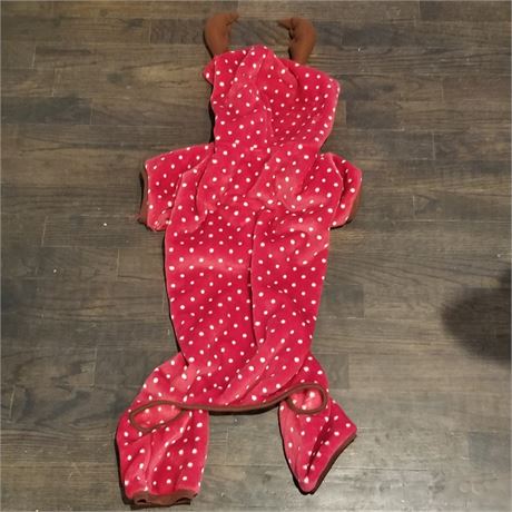 LuvGear Reindeer Coat/Pj's...Sz XL  Polka Dot New with Tags