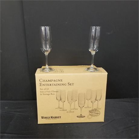 6oz Champagne Glass Set #3