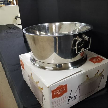 Stainless Double Wall Beverage Tub