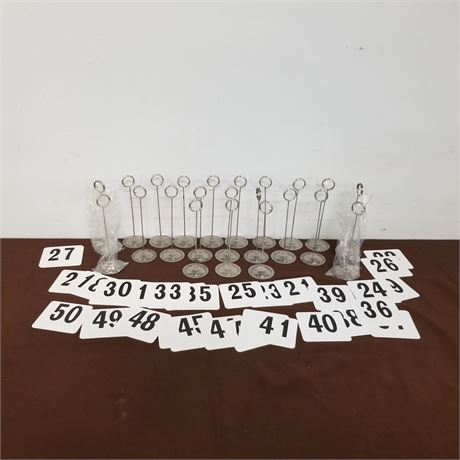 Nice Table Stands W/ Numbers