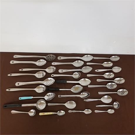 Assorted Metal Serving Utensils