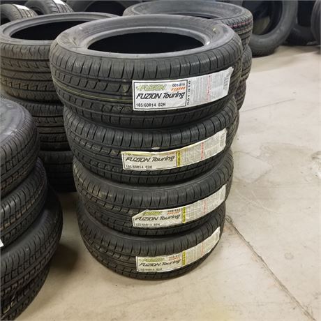 4 New Fuzion Touring 185/60 R14 Tires