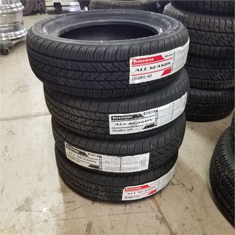 4 New Firestone All Season 185/60 R15  Tires