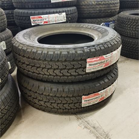 2 New Firestone Transforce LT225/75 R16 Tires