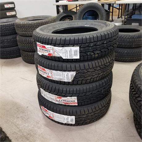 4 New Firestone WinterForce2 P205//75R15 Tires