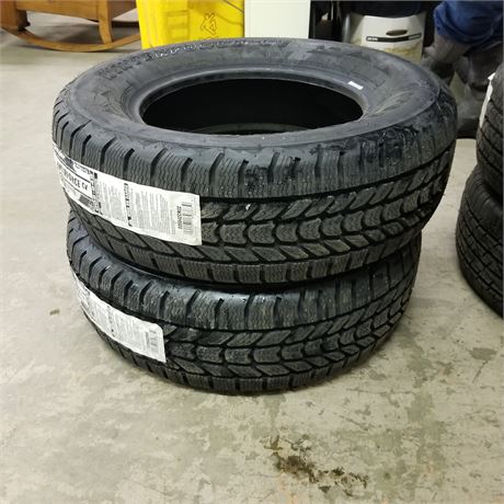 2 New Firestone WinterForce CV 235/65 R16C Tires