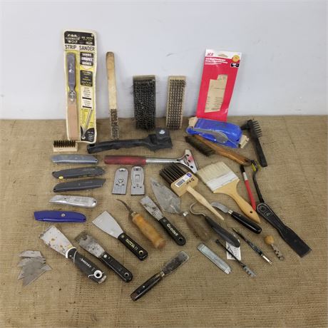 Assorted Painting/Texturing Prep Tools