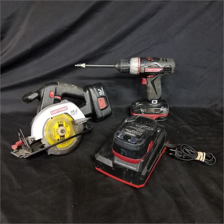 Craftsman Cordless  Tool Trio w/ Battery & Charger