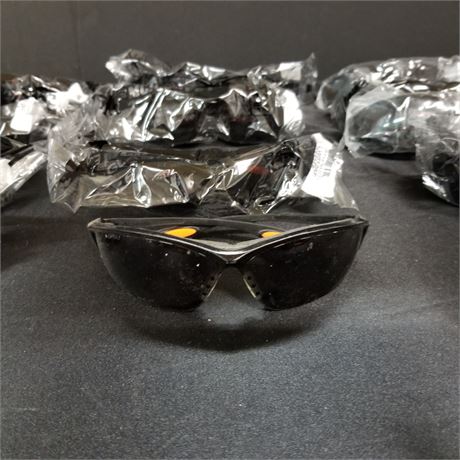 12 Pair of Dark Safety Glasses