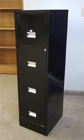Tall 4 Drawer Metal File Cabinet...15x18x52