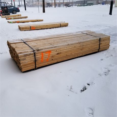 2x4x104" Lumber...112pcs...Bunk #17