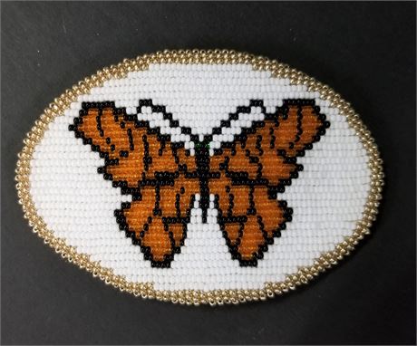 Native American Beaded Beautiful Butterfly Hair Barrette