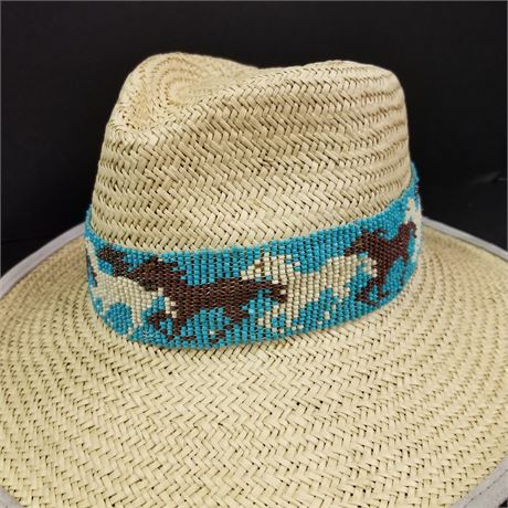 Beaded Horse Hatband...Hat not included