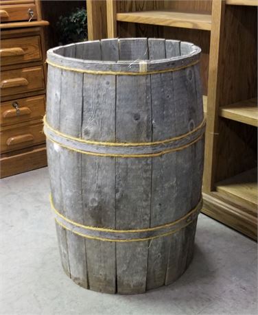 Whiskey Barrel Planter or Display Piece...18" Diameter/30" h