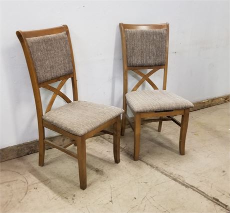 2 Dining Room Chairs with Storage