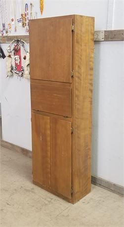 Vintage Wood/Desk Cabinet...24x12x72