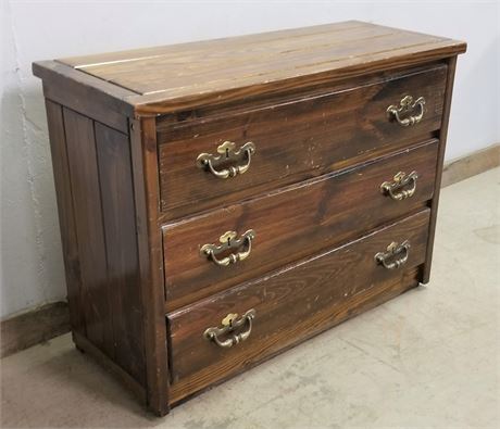 3 Drawer Wood Dresser...40x16x30