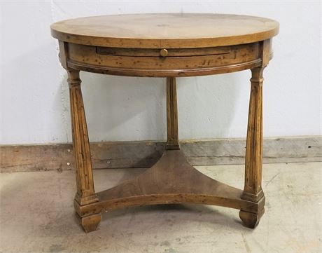 Wood Accent Table w/ Pull Out...24x24