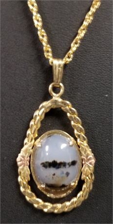 Montana Agate Medallion Necklace