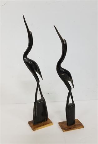 Handcarved Loon Sculptures from India