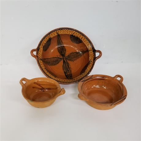 Terra Cotta Bowl Trio