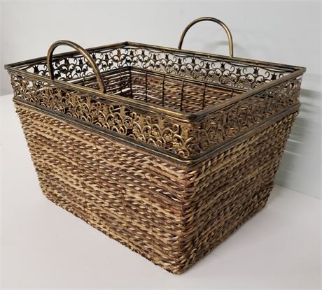 Woven Metal Crate