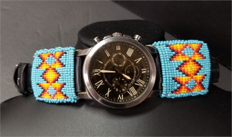 Native American Beaded Watch Band