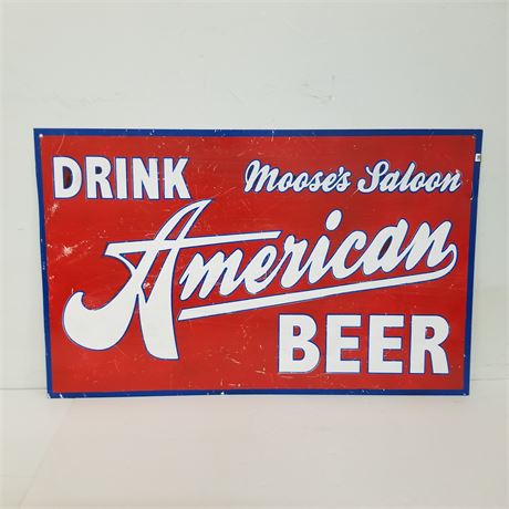 Moose's Saloon Metal Reproduction Sign...39x24