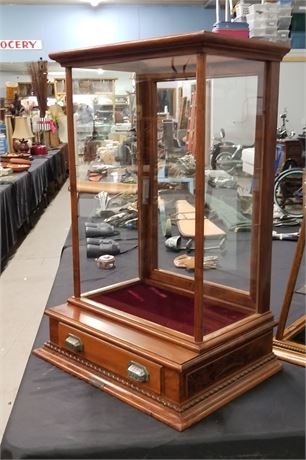Vintage Winchester Display Case...24x17x35...Needs Glass Shelving