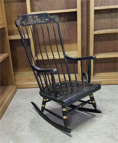 Antique Rocking Black Rocking Chair