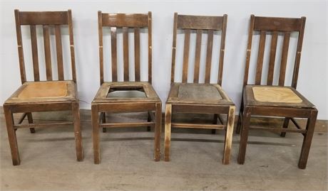 4 Antique Project Chairs