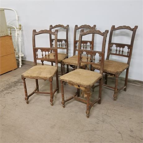 5 Antique Chairs