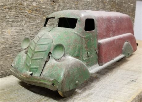 Vintage Metal Toy Tanker/Bus