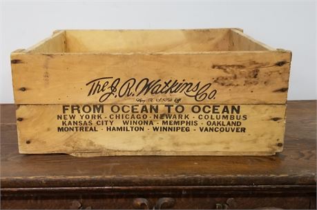Vintage Wood Shipping Box-20x16x9