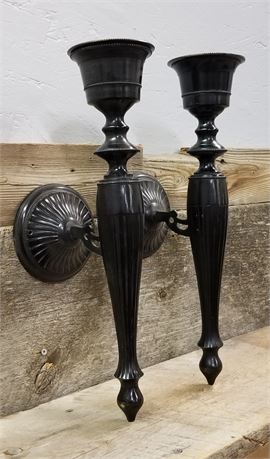Vintage Metal Wall Candle Sconces