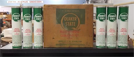 Vintage Quaker State Lithium Grease Tubes-Full