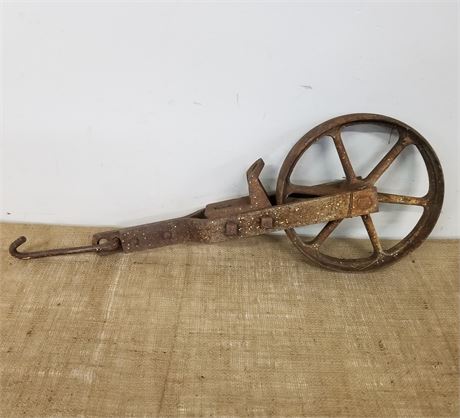 Antique Trolley Pulley