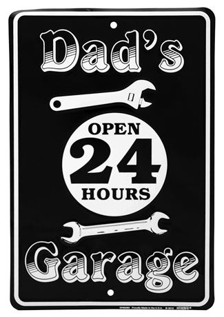 Dad's Garage Metal Sign