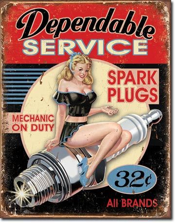 Dependable Service Metal Sign