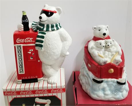 Coca-Cola Bear Cookie Jars