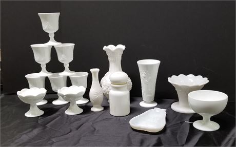 Collectible Milk Glass