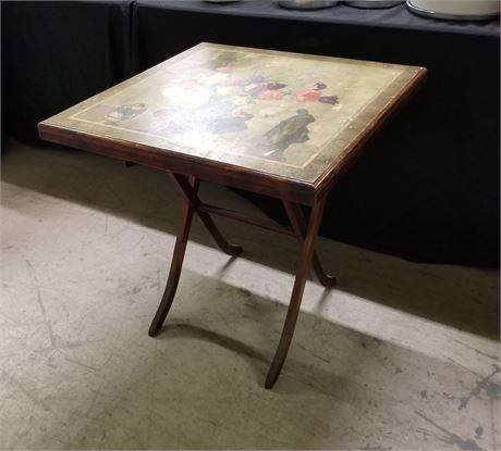 Vintage Folding Table - 26x27