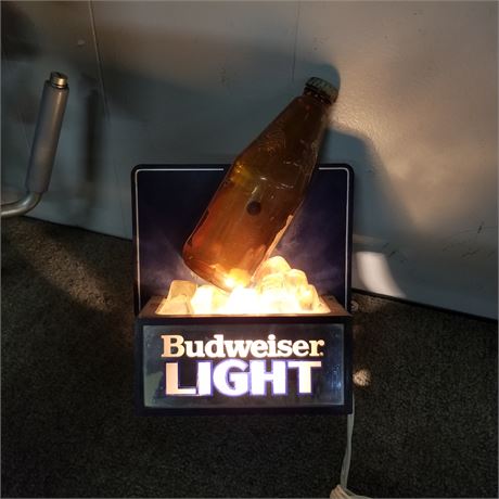 Bud Light Sign - Works! 7x10