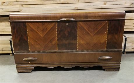 Awesome Inlaid Cedar Chest - 41x19x23