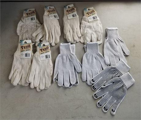 Cotton Work Gloves - 9pcs.