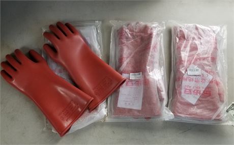 New Electrical Insulated Glove Trio - Sz XL