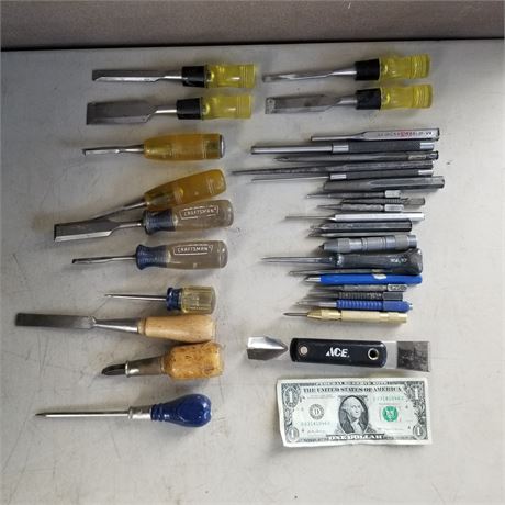 Assorted Chisels & Punches